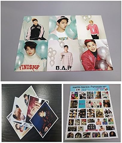 BAP B.A.P - 12 PHOTO POSTERS(16.5 x 11.7 inches) + 1 STICKER + 5 Photos(4 x 3 inches)