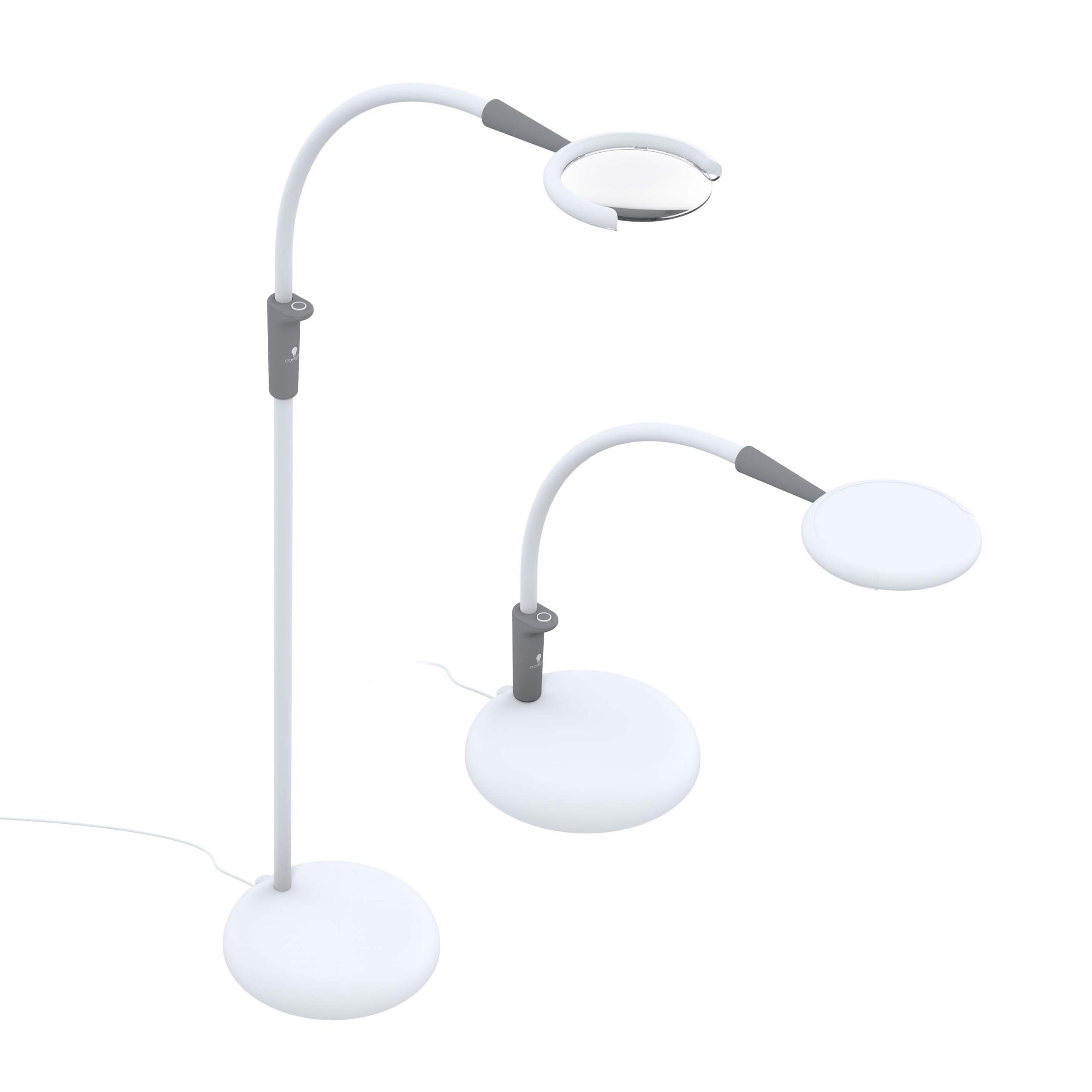 Photo 1 of Daylight Company - Magnificent Pro - Magnifying lamp, Bright 6,000K Daylight LEDs, CRI 95+, 3 in 1 Lamp, 1.75X semi-Rimless Lens, Lumens: 600, White