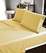 Millenium Linen Queen Size Bed Sheet Set - Gold - 1600 Series 4 Piece - Deep Pocket - Cool and Wrinkle Fre e - 1 Fitted, 1 Flat, 2 Pillow Cases