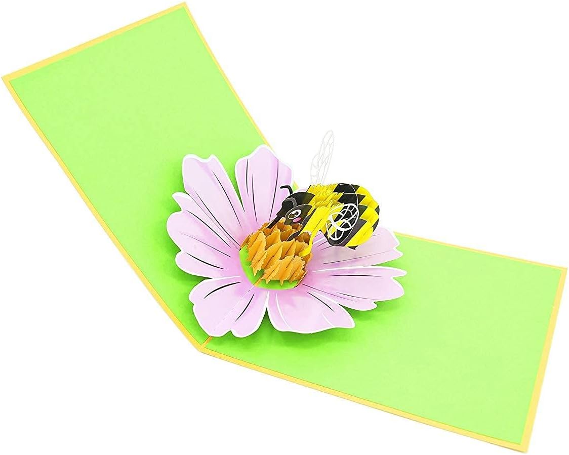 PopLife® Honey Bee 3D Pop Up Mother’s Day Card, Gardener’s Birthday, Happy Anniversary, Valentine's Day, Congratulations - Image 3