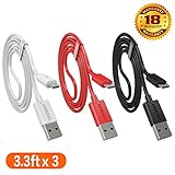 Micro USB Cable, COCOCAT [3-Pack]Premium Micro USB Charging Cable High Speed USB 2.0 A Male to Micro B Sync and Charging Cable for Android, Samsung, HTC, Motorola, Nokia and More
