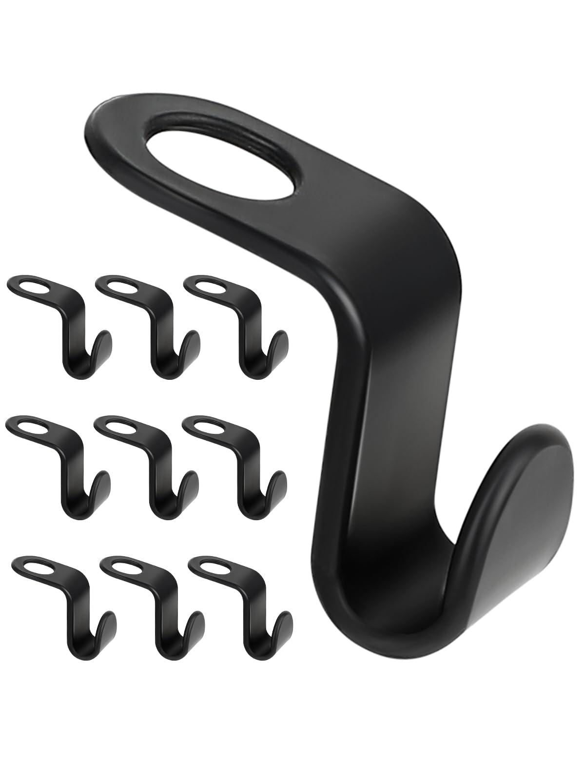 Sheryl&Rain 60Pcs Clothes Hanger Connector Hooks, Clothes Hangers Space Savers, Space Saving Hangers for Wardrobes,Space-Saving Clothe Hanger Connector Hooks for Wardrobes Clothe Space Savers(Black)