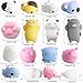 Outee Mini Squishies Toy, 16 Pcs Squishies Mochi Squishies Random Stress Cat Squishies Squeeze Animals Mochi Squishies Cat Squishies Stress Toys Mini Squishies Cat Stress Relief Squishies Mini Animal