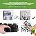 HoneyHolly 3D Skull Ice Cube Mold Lid, Flexible Food Grade Silicone Ice Cube Chocolate Candy Mold Trays, Perfect Kids, BPA Free - 8 Skull Black