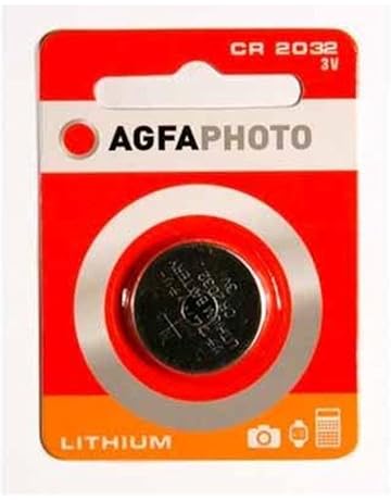 AgfaPhoto 150803432 - Celda de Moneda de Litio, Color Plata