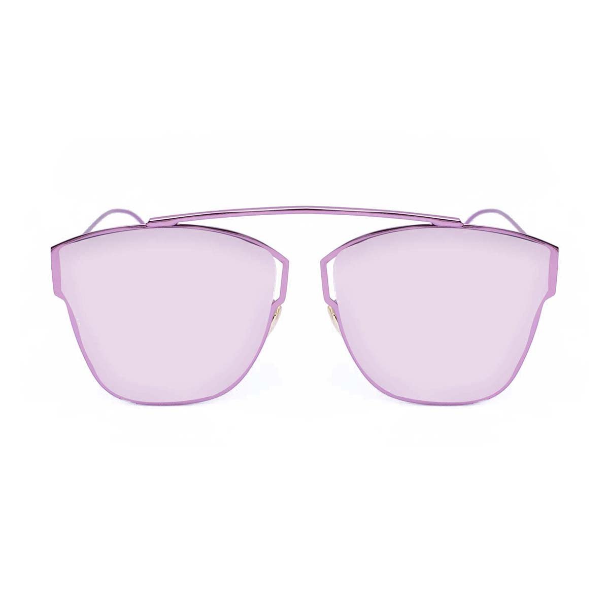 WISH CLUB Women Classic Cat Eye Sunglasses Fashion Round Reflective Mirrored Stylish Light UV 400 Glasses (Pink)