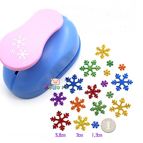 3 inch Christmas snow paper punch 3 pieces of snowflake for eva punch for DIY Album craft punch scrapbook paper cutter