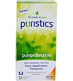 Puristics Super Plus Tampons - Non-Applicator - 100% Organic Cotton