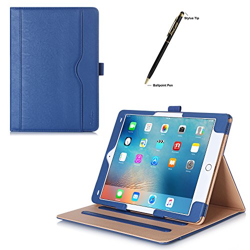 iPad Pro 9.7 Case - ProCase Stand Folio Case Cover for Apple iPad Pro 9.7 Inch 2016, with Multiple Viewing Angles, Document Card Pocket (Navy Blue)