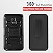 Note 4, Galaxy Note 4 Case, Dual Layers [Combo Holster] Case And Built-In Kickstand Bundled with [ Premium Screen Protector] Hybird Shockproof And Circlemalls Stylus Pen[Black]