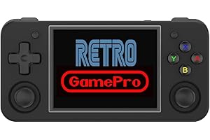 RETRO GAMEPRO RG35XX H Retro Handheld Game Console , 3.5 Inch IPS Screen Linux System 64GB StorageSupport HDMI TV Output 5G WiFi Bluetooth 4.2 (RG35XX H Black)