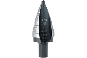 Irwin Tools Unibit #9 7/8-Inch and 1-1/8-Inch Step-Drill Bit, 1/2-Inch Shank (10239)