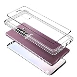 Samsung Galaxy S9 Plus Case, Clear Full Body Cover 3D REAL Tempered Glass Shockproof Rugged Hybrid Case Cover Kit [VVUP] (Clear)