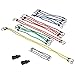 Cartman 22pcs Bungee Cord Assortment with Metal Hook in Jar, Includes 10