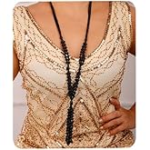 Aimimier Bohemian 3-Strand Faux Pearl Knot Beaded Necklace