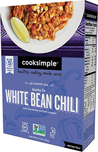cooksimple All Natural Mix Santa Fe White Bean Chili with Chia Seeds and Bell Pepper (1 Pack)