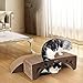 SONGMICS Set of 2 Cat Scratch Pad Cardboard Lounge Black and White UPCS42T (S)