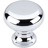 Top Knobs M270 Somerset II Collection 1-1/4" Flat Faced Knob, Polished Chrome