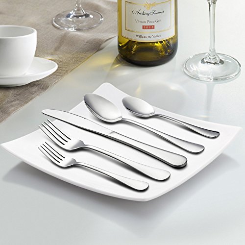 5 LIANYU+20+Piece+Silverware+Stainless+Dishwasher