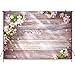 COMOPHOTO Wood Photo Studio Backdrop for Photography 7x5ft Pink Floral Wooden Rustic Spring Photobooth Background Party Decorations Props