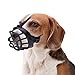 PetAZ Dog Muzzle Soft Rubber Basket Muzzles for All Size Dog, Silicone Dog Basket Muzzles Breathable Adjustable to Prevent Biting, Chewing and Barking (Size 4)