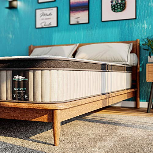Serweet 8 Inch Memory Foam Hybrid Twin Mattress Heavier Coils for