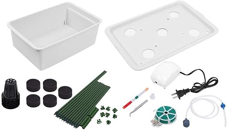 Amazon Co Jp 水耕栽培栽培システム 水耕栽培植物栽培キット5穴無土壌水耕栽培キットラックトマトキュウリの水栽培システム ホーム キッチン