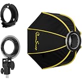 Glow ParaSnap PS-B24K 24" Octagonal Softbox for Nanlite Forza Light | Includes interior diffusor, exterior diffusor and carry case for portraits, fashion and studio lighting