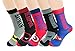 V28® Men's Cool with Various Crazy Pattern Mixed Colors Crew Socks (One Size, 5-Mixed-Heros)