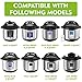 PerfeCome Set fits Instant Pot Accessories 6-8qt, Ninja Foodi, Emeril and Other Pressure Cooker - Instapot Steamer Basket, Round 7 inch Cake Pan, Silicone Egg Mold & more