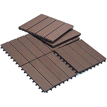 Ikea Outdoor Deck And Patio Interlocking Flooring Tiles Brown