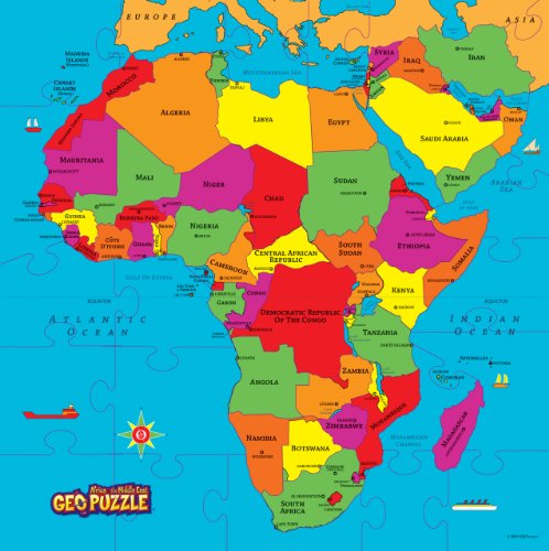 Geotoys 6 GeoPuzzles - One Box