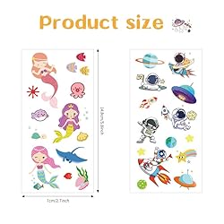 Temporary Fake Tattoos for Kids, 330+ Mixed Styles
