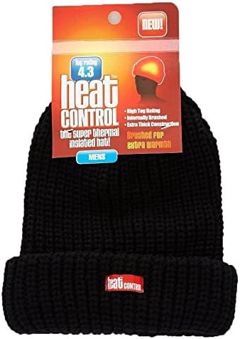 Heat Control Thermal Insulated Hat Mens Black