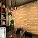 PopBabies Curtain Lights, Window Curtain Lights for Bedroom, Parties, Wedding 300 LEDs, Full Waterproof Curtain White Lights Outdoor, Multiple Strands Connectable RF Remote Low Voltage UL588 Listed