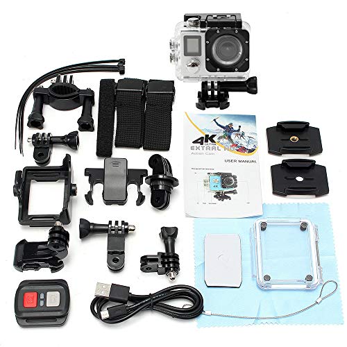 HD 1080P Sports Action Camera Dual Screen Wifi 4K DVR Cam Camcorder w/a Waterproof Casing(30m), 16Mega Pixels CMOS-Sensor AND Remote Photograph (US STOCK)