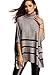 SheIn Women's High Neck Batwing Sleeve Striped Sweater