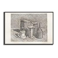 Framed Canvas Wall Art Still Life by Giorgio Mordian Canvas Prints Home Artwork Decoration for Living Room,Bedroom - 16x24 inches
