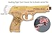 Rubber Band Gun Toy Pistol for Kids Age 6 and up with Ammo and Targets for Indoor Outdoor Games and Pretend Play | Wooden Toy Gun That Shoots for Boys and Adults | Tiger Gun Classic