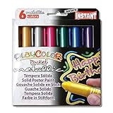Jack Richeson PlayColor Pocket Thin Solid Poster Paints, 6 Metallic Colors