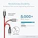 ivoler USB C Cable (USB 3.0), [4 Pack:3FT 6FTx2 10FT] Fast Charging Braided Nylon USB-A to USB C Type C Charger Cables Cord for Samsung Galaxy S10 S10e Note 10 9 S9 S8 Plus Switch (Black Red)