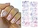 Full Wrap Nail Art Water Transfer Decal Sticker Light Pink Flowers Nail Sticker Tattoo - FashionDancing
