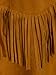 Persun Women Khaki Suedette Lace Up Front Tasseled Poncho Cape Coat, Brown, onesize