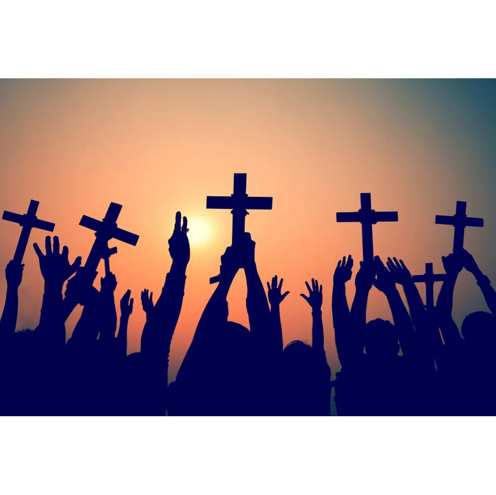 Buy Dashan Cross Background 5x3ft God S Helping Hand Polyester Photography Backdrop Jesus Holy Light Pray Worship Church Baptist Sunlight Sunrise Glow Blue Sky Portraits Shoot Decor Banner Thanksgiving Online At Low Price
