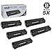 LD Products Replacement Toner Compatible with HP 85A CE285A (Black, 5-Pack) Compatible with HP Laserjet Pro P1102 P1102W M1212nf M1217nfw MFP M1132 M1139 M1219nf M1138 P1102s P1106