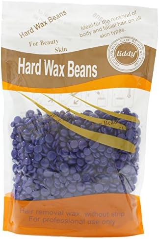 Byingo Hair Removal Hard Wax Beans Professional Painless Body Depilatory Solid Grain Depilatory Pearl Anti-Allergy for Men Women 10oz/300g (Lavender)