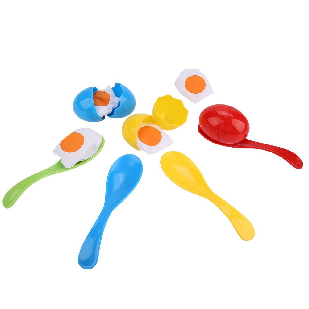 VGEBY Egg and Spoon Race Game, Children Balance Spoon Egg Running Toy Set Educational Game Outdoor Toy