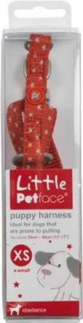 Petface (Little Petface) Dog Harness, X-Small, Grey Stars