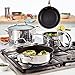 Circulon Genesis Stainless Steel Cookware Pots and Pans Set, 10 Piece