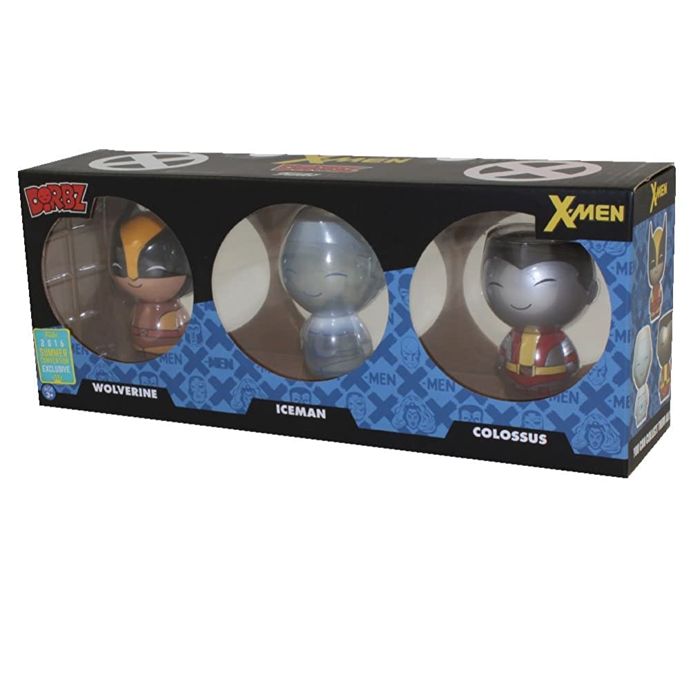 Funko - Figurine Marvel X-Men - 3-Pack Wolverine Iceman Colossus Exclu Dorbz 8cm - 0849803095420